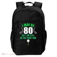 Funny 80th Golf Birthday Gift 80 Year Old Birthday Golfing Funny Gift Backpack thumb 0