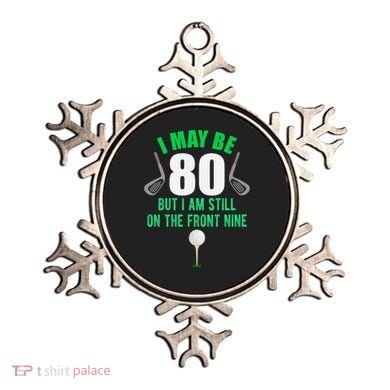 Funny 80th Golf Birthday Gift 80 Year Old Birthday Golfing Funny Gift Ornament
