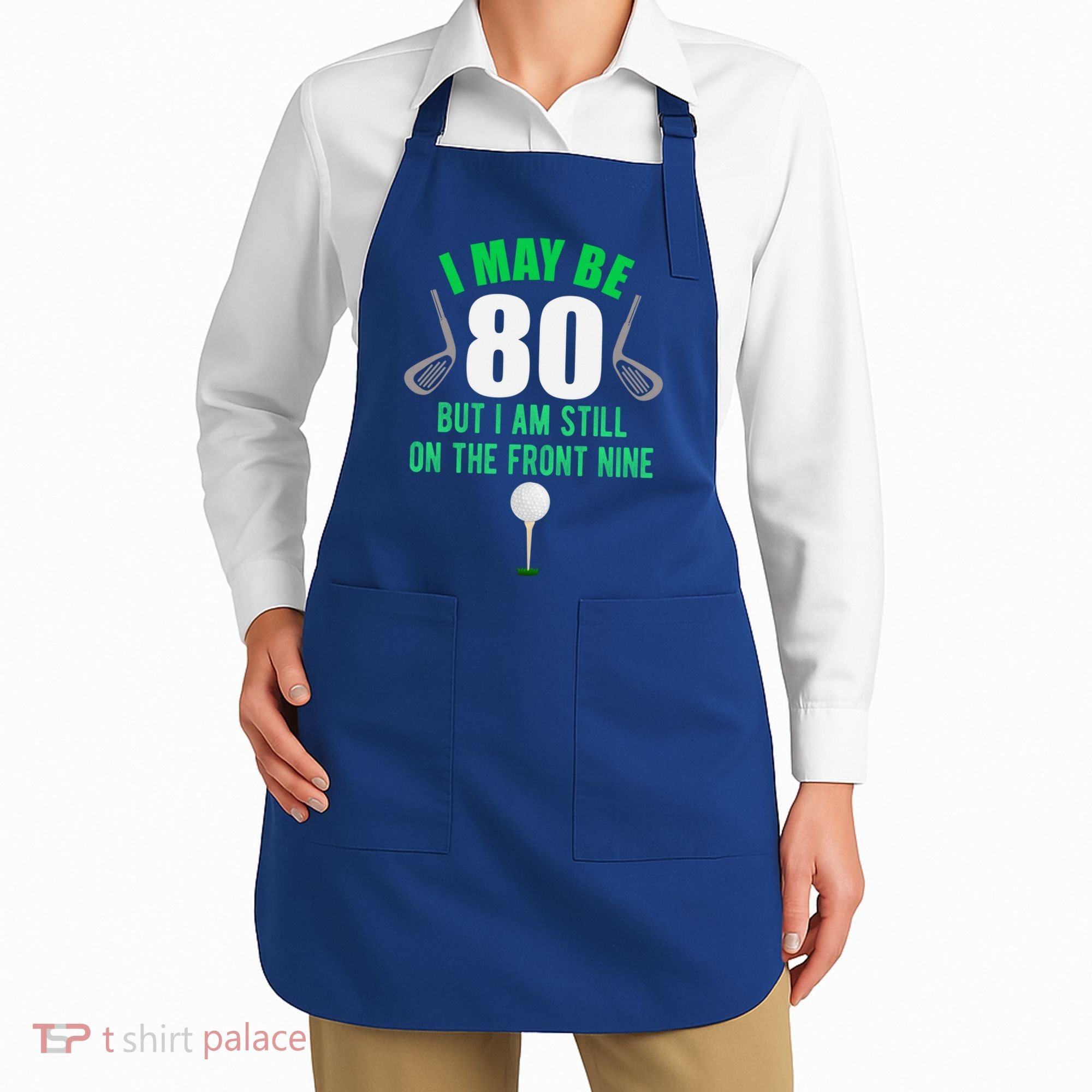 Funny 80th Golf Birthday Gift 80 Year Old Birthday Golfing Funny Gift Apron
