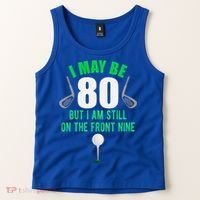 Funny 80th Golf Birthday Gift 80 Year Old Birthday Golfing Funny Gift Tank Top thumb 2