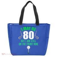 Funny 80th Golf Birthday Gift 80 Year Old Birthday Golfing Funny Gift Tote Bag thumb 0