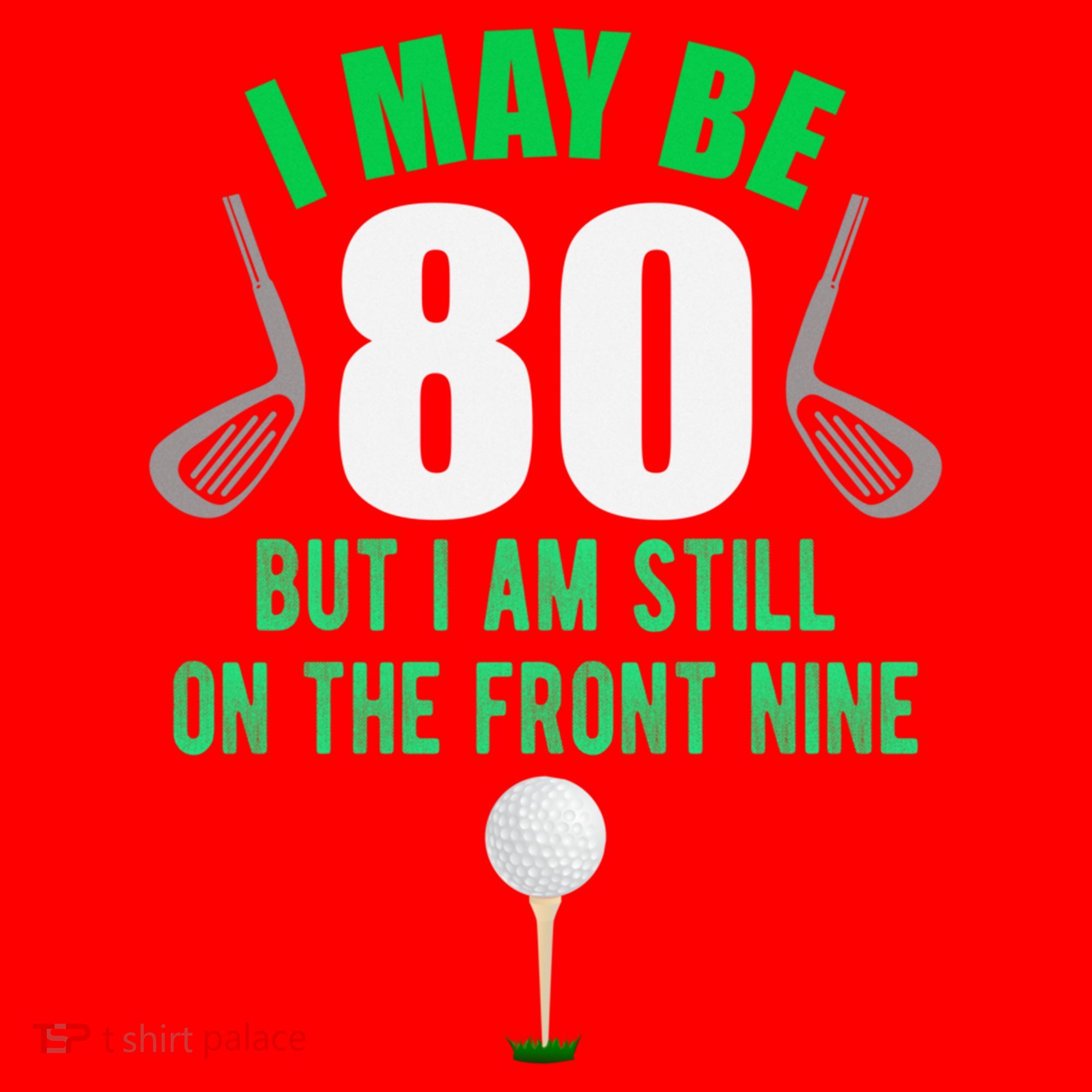 Funny 80th Golf Birthday Gift 80 Year Old Birthday Golfing Funny Gift Santa Hat