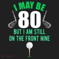Funny 80th Golf Birthday 80 Year Old Birthday Golfing Women's Sweatshirt thumb 2