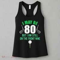 Funny 80th Golf Birthday 80 Year Old Birthday Golfing Women's Tank Top thumb 3