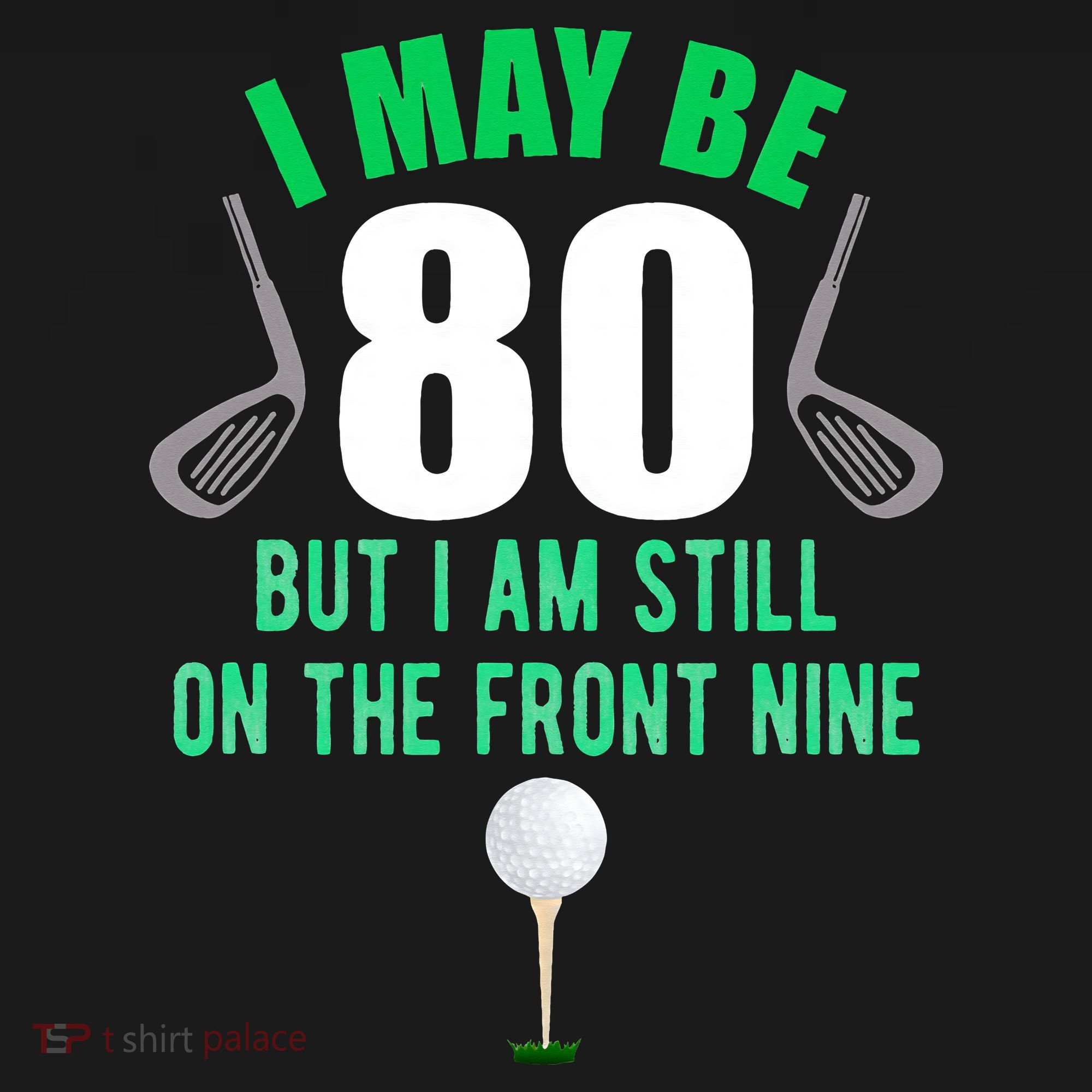 Funny 80th Golf Birthday 80 Year Old Birthday Golfing Women's Tank Top