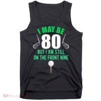 Funny 80th Golf Birthday 80 Year Old Birthday Golfing Tank Top thumb 0