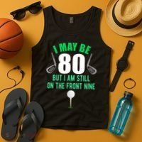 Funny 80th Golf Birthday 80 Year Old Birthday Golfing Tank Top thumb 4