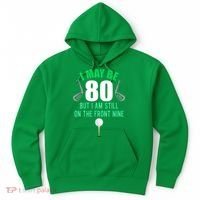 Funny 80th Golf Birthday 80 Year Old Birthday Golfing Hoodie thumb 0