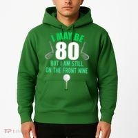 Funny 80th Golf Birthday 80 Year Old Birthday Golfing Hoodie thumb 2