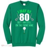 Funny 80th Golf Birthday 80 Year Old Birthday Golfing Sweatshirt thumb 0
