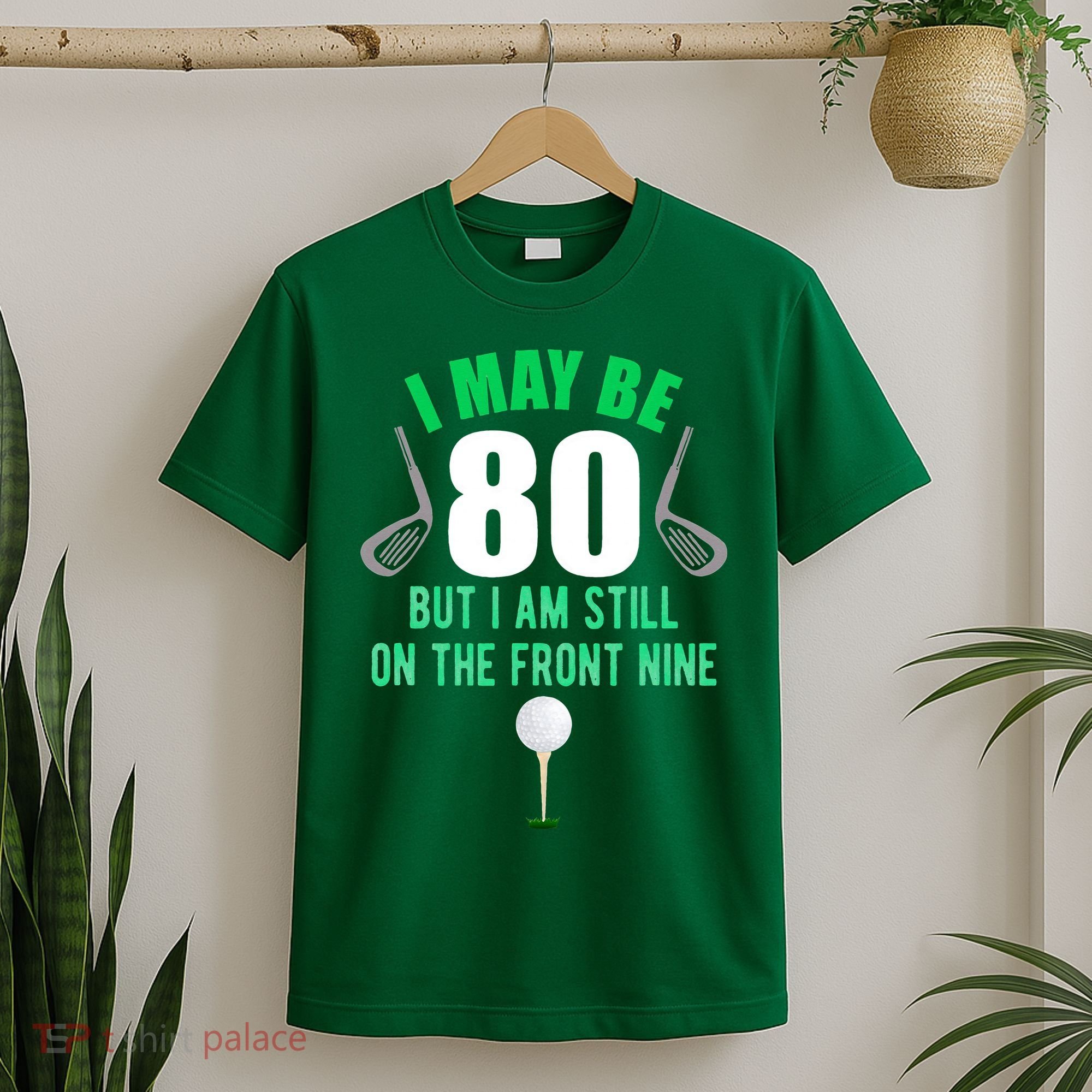 Funny 80th Golf Birthday 80 Year Old Birthday Golfing T-Shirt