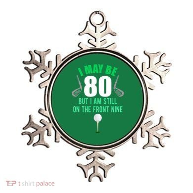 Funny 80th Golf Birthday 80 Year Old Birthday Golfing Ornament