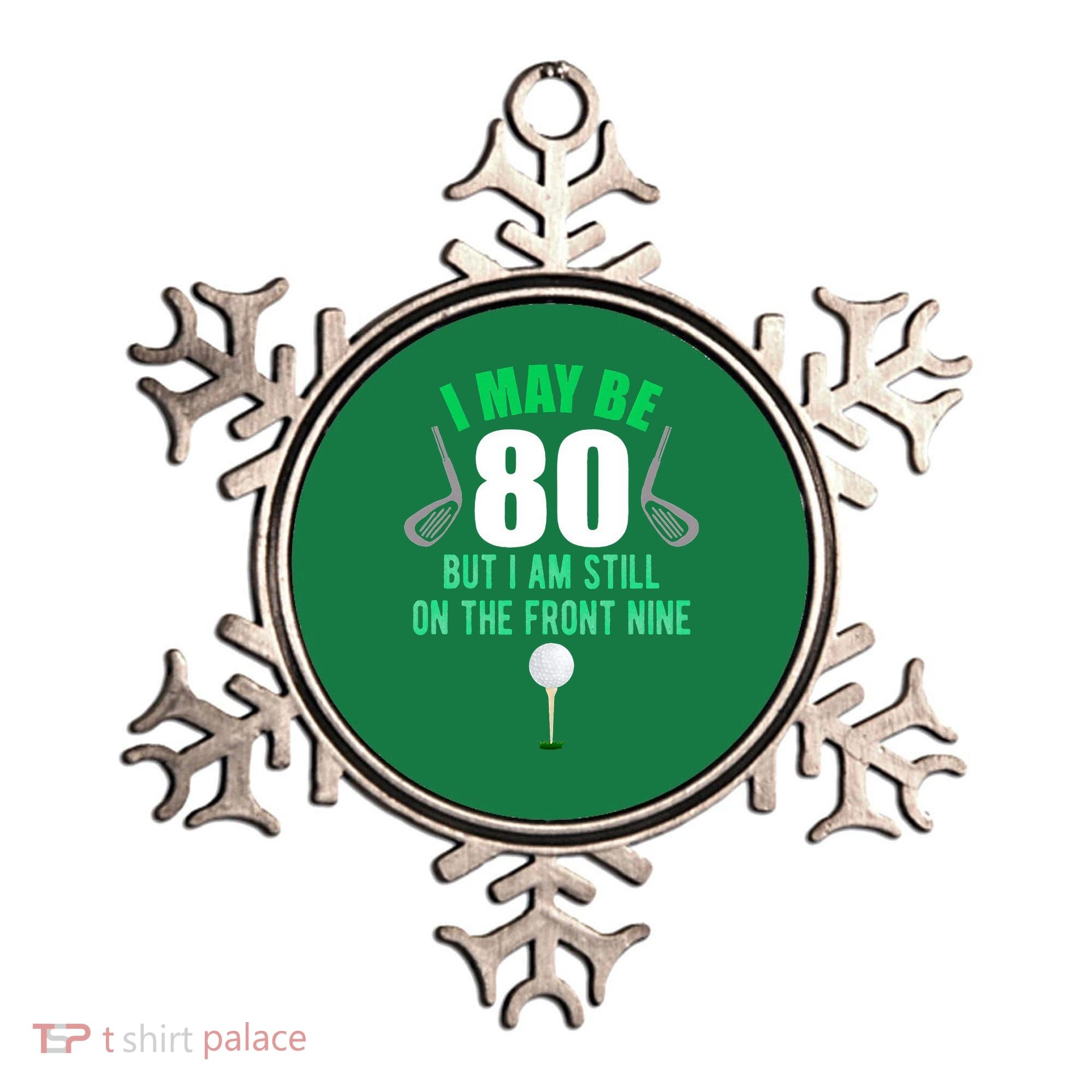 Funny 80th Golf Birthday 80 Year Old Birthday Golfing Ornament