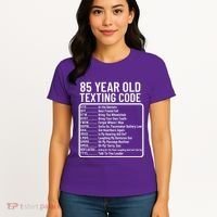 Funny 85 Year Old Texting Code Birthday Women's T-Shirt thumb 4