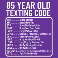 Funny 85 Year Old Texting Code Birthday Kids Long Sleeve Shirt thumb 2