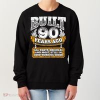 Funny 90th Birthday Gift BDay Gift Saying Age 90 Year Joke Women's Sweatshirt thumb 0