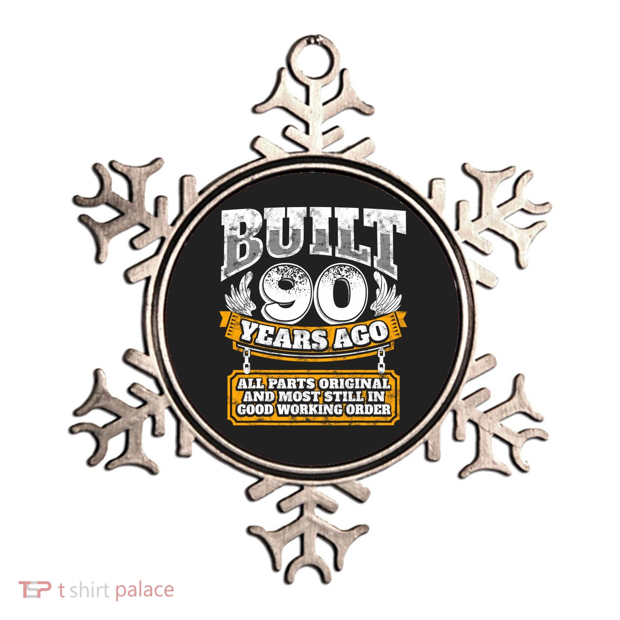Funny 90th Birthday Gift BDay Gift Saying Age 90 Year Joke Ornament