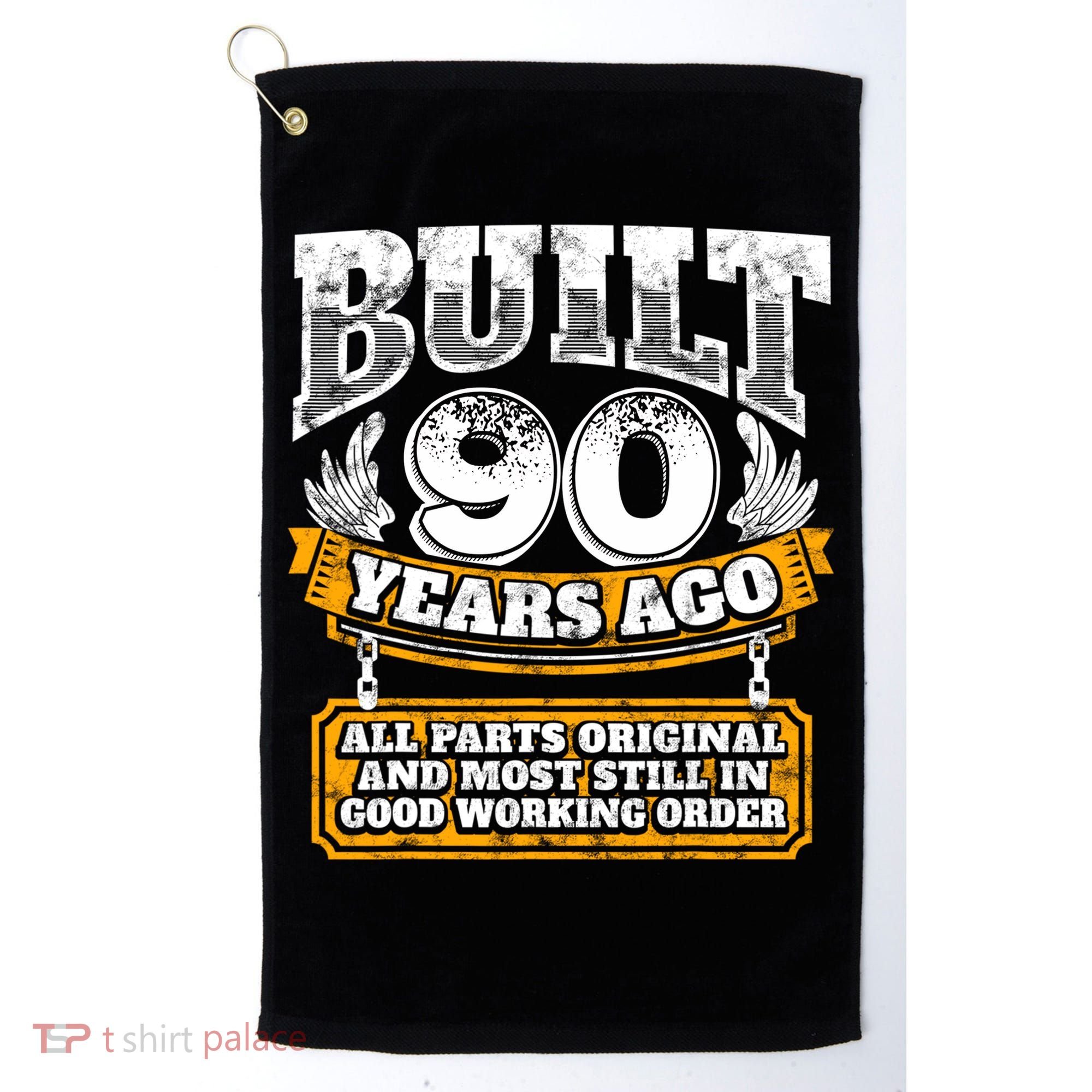 Funny 90th Birthday Gift BDay Gift Saying Age 90 Year Joke Golf Towel