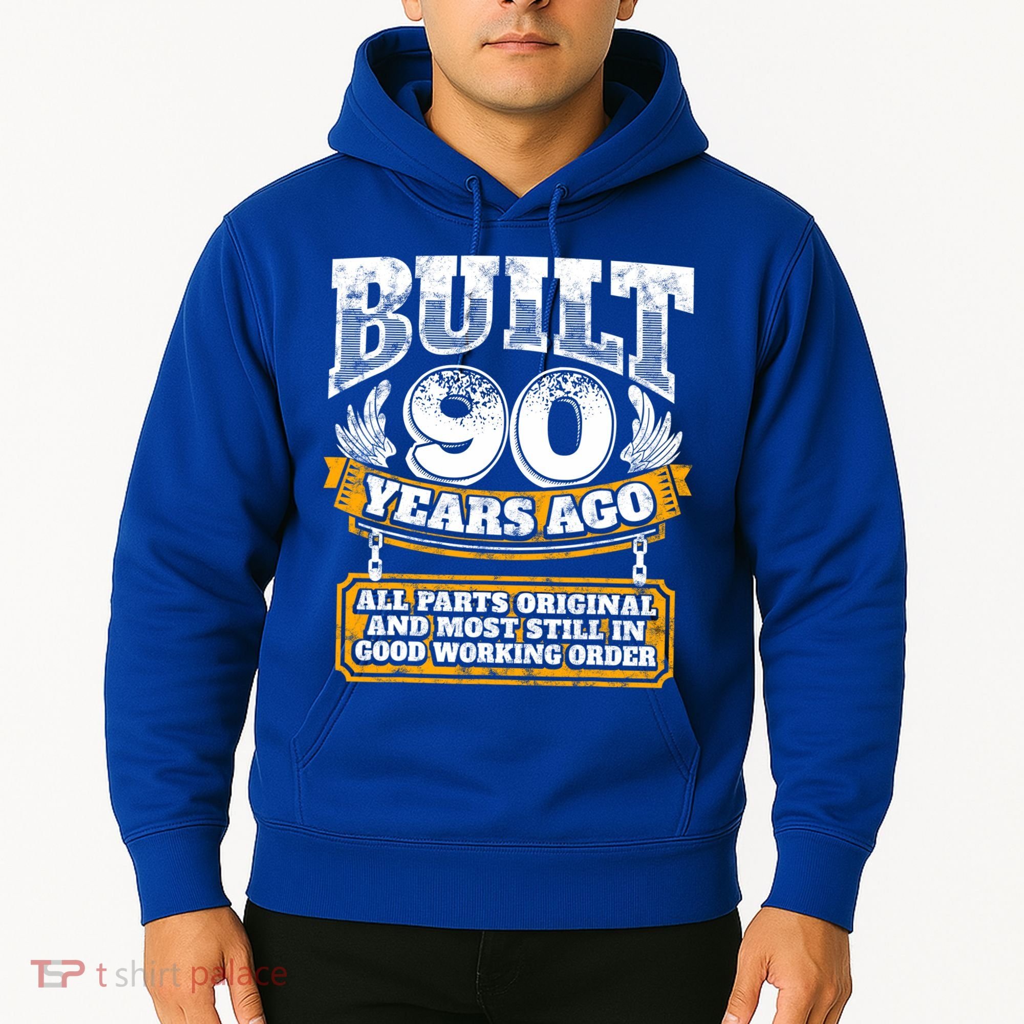 Funny 90th Birthday Gift BDay Gift Saying Age 90 Year Joke Hoodie