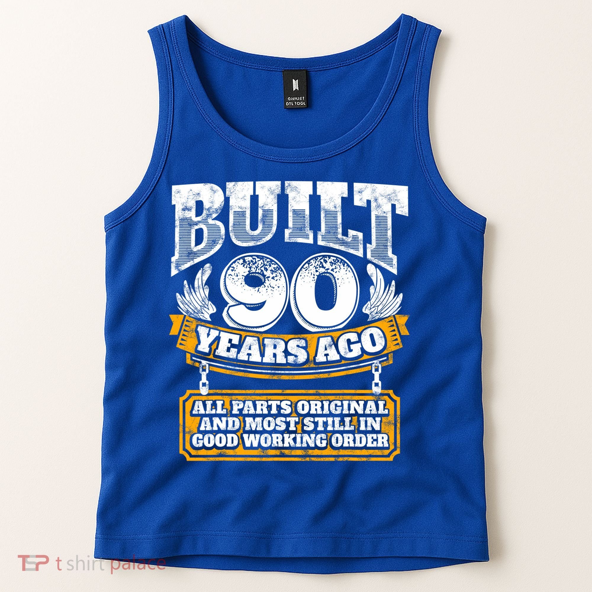 Funny 90th Birthday Gift BDay Gift Saying Age 90 Year Joke Tank Top