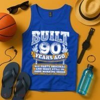 Funny 90th Birthday Gift BDay Gift Saying Age 90 Year Joke Tank Top thumb 4