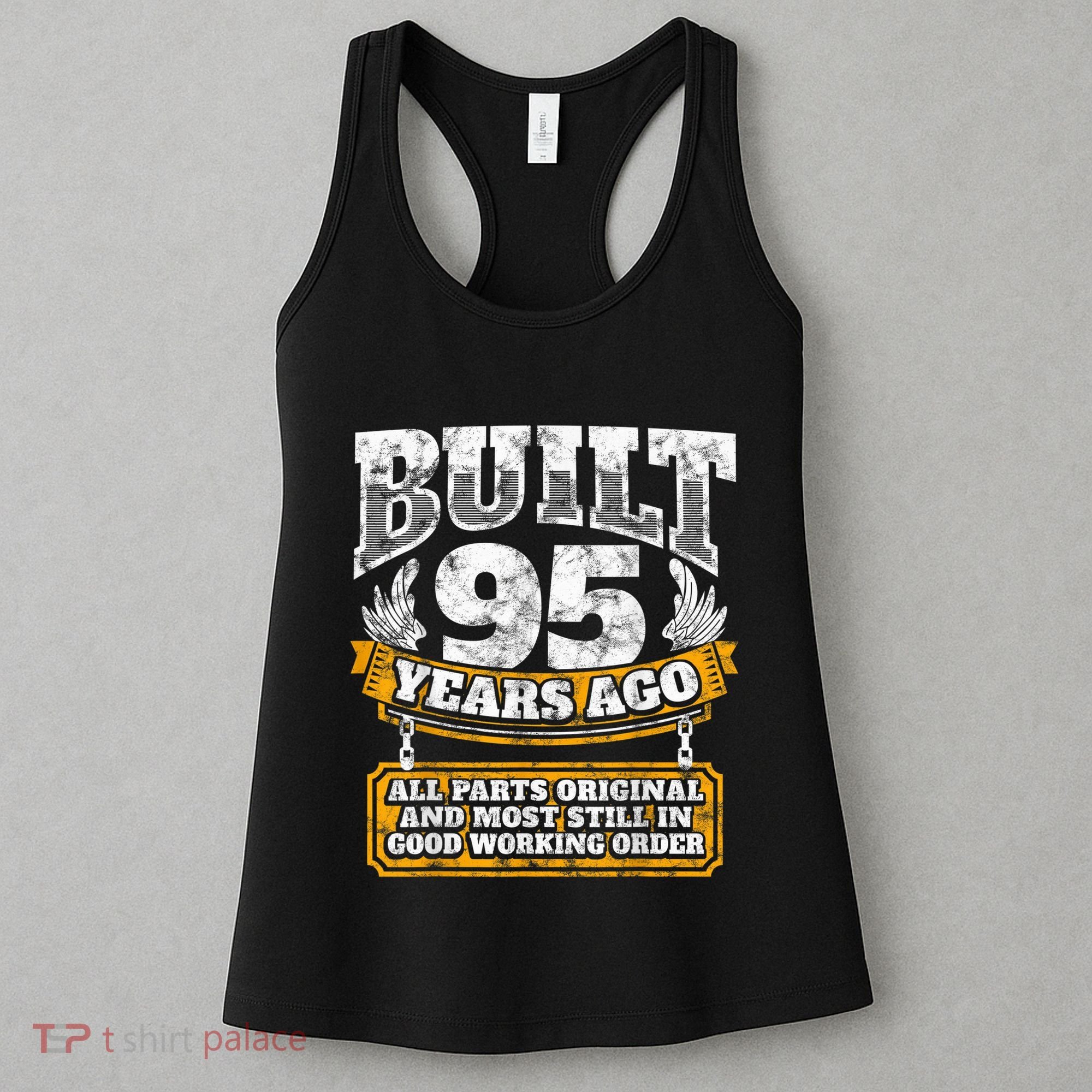 Funny 95th Birthday Present Shirt B-Day Gift Saying Age 95 Year Joke Women's Tank Top
