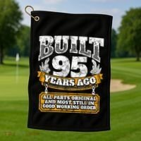 Funny 95th Birthday Present Shirt B-Day Gift Saying Age 95 Year Joke Golf Towel thumb 1