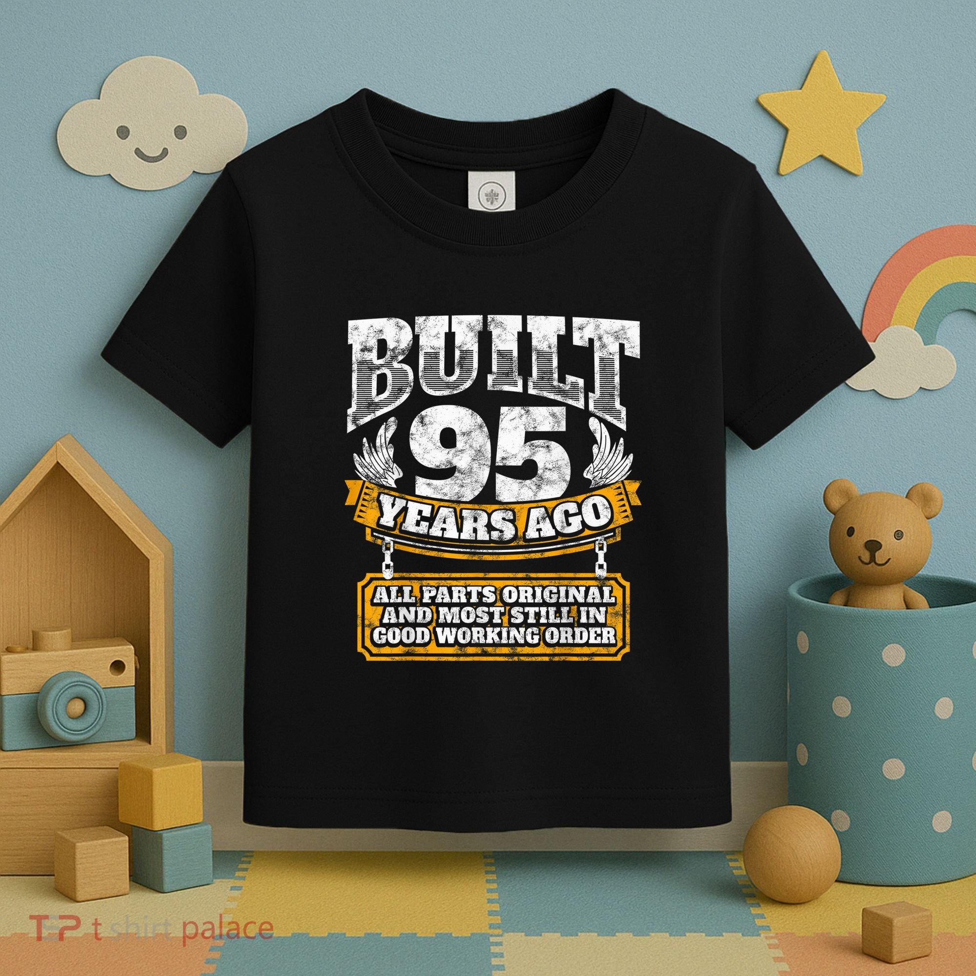 Funny 95th Birthday Present Shirt B-Day Gift Saying Age 95 Year Joke Toddler T-Shirt