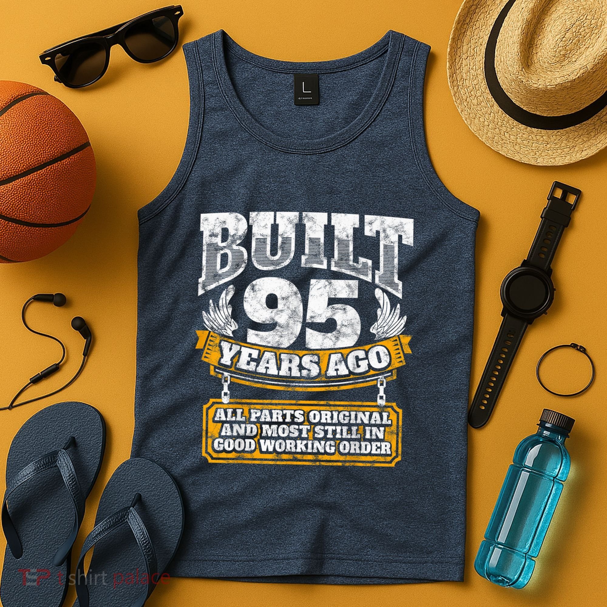 Funny 95th Birthday Present Shirt B-Day Gift Saying Age 95 Year Joke Tank Top