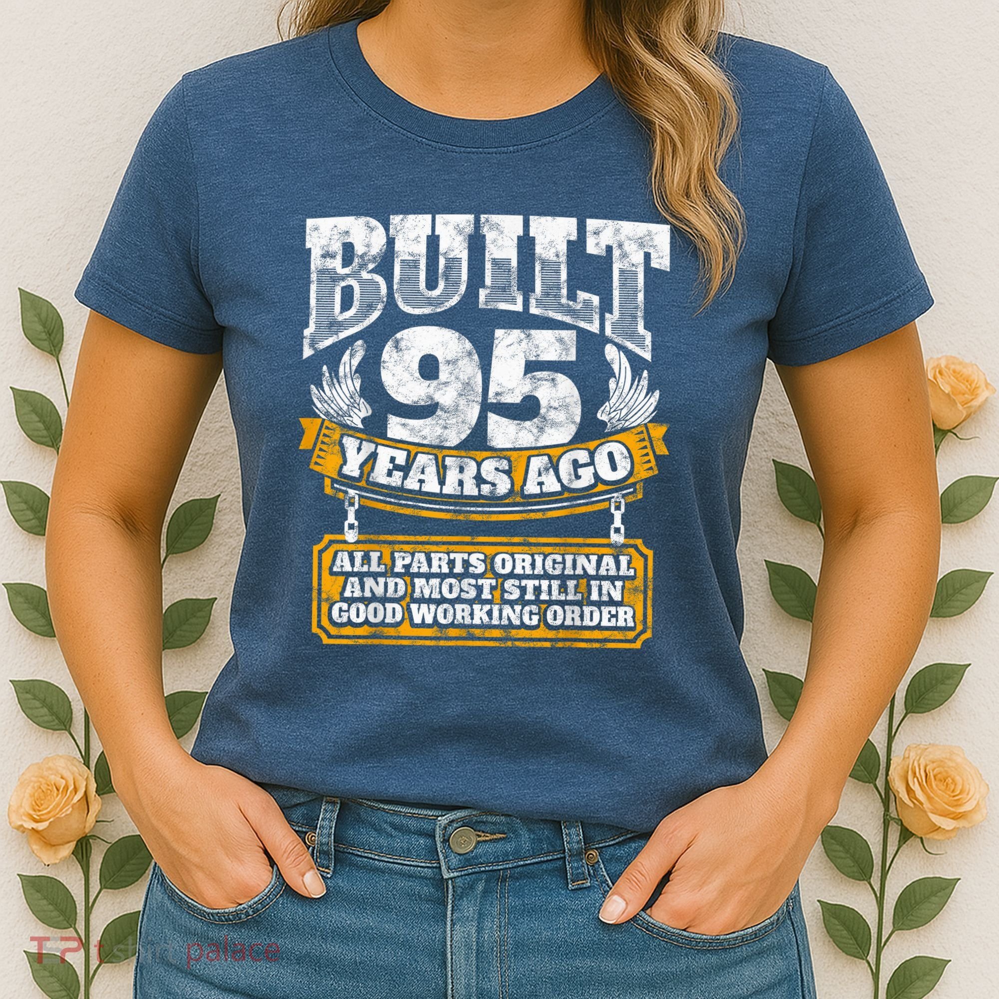 Funny 95th Birthday Present Shirt B-Day Gift Saying Age 95 Year Joke Women's T-Shirt