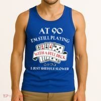 Funny 90th Birthday Gag Gift For 90 Year Old Playing Cards Meaningful Gift Tank Top thumb 3