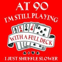 Funny 90th Birthday Gag Gift For 90 Year Old Playing Cards Meaningful Gift Santa Hat thumb 1