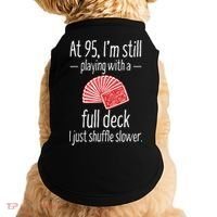 Funny 95th Birthday Present Gift 95 Year Old Cards Doggie Tank thumb 0