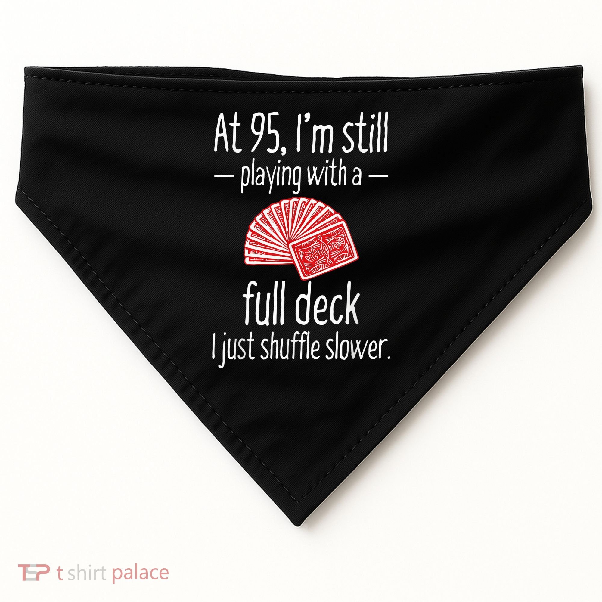 Funny 95th Birthday Present Gift 95 Year Old Cards USA-Made Doggie Bandana