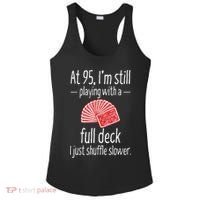 Funny 95th Birthday Present Gift 95 Year Old Cards Ladies PosiCharge Competitor Racerback Tank thumb 0