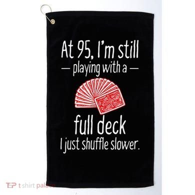 Funny 95th Birthday Present Gift 95 Year Old Cards Golf Towel