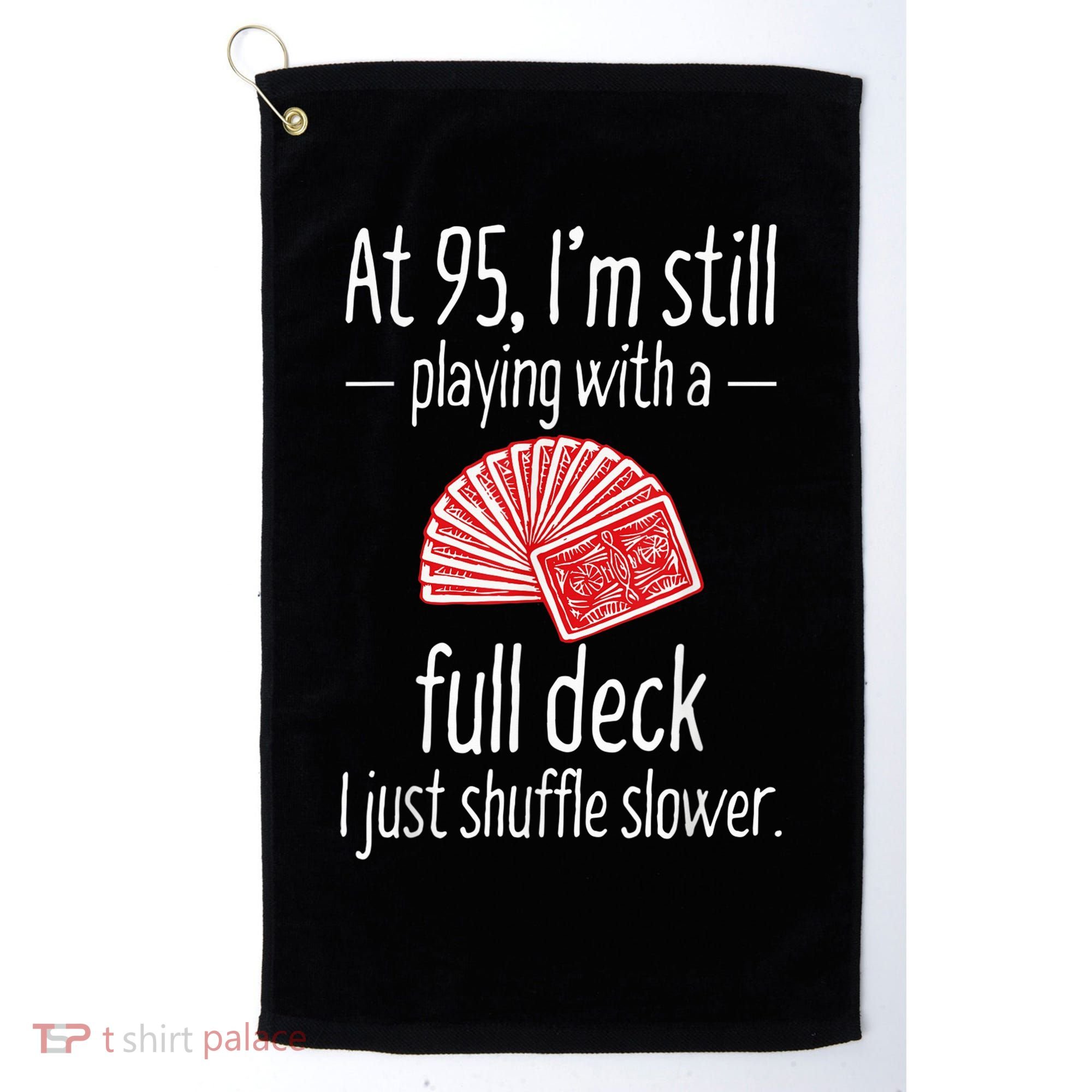 Funny 95th Birthday Present Gift 95 Year Old Cards Golf Towel