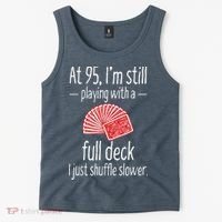 Funny 95th Birthday Present Gift 95 Year Old Cards Tank Top thumb 2