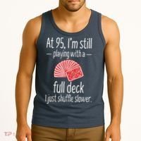 Funny 95th Birthday Present Gift 95 Year Old Cards Tank Top thumb 3