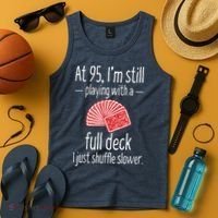 Funny 95th Birthday Present Gift 95 Year Old Cards Tank Top thumb 4