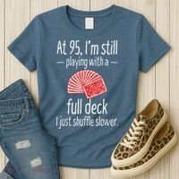 Funny 95th Birthday Present Gift 95 Year Old Cards Women's T-Shirt thumb 3
