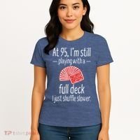 Funny 95th Birthday Present Gift 95 Year Old Cards Women's T-Shirt thumb 4