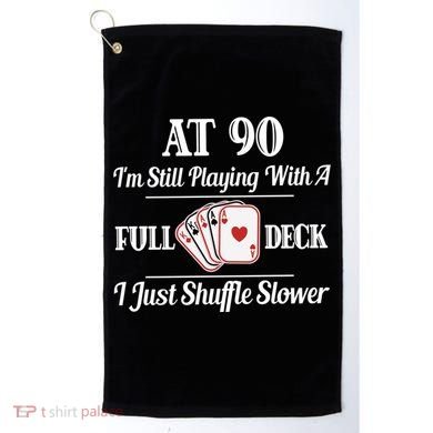 Funny 90th Birthday Gift Cool Gift 90 Year Old Cards Great Gift Golf Towel