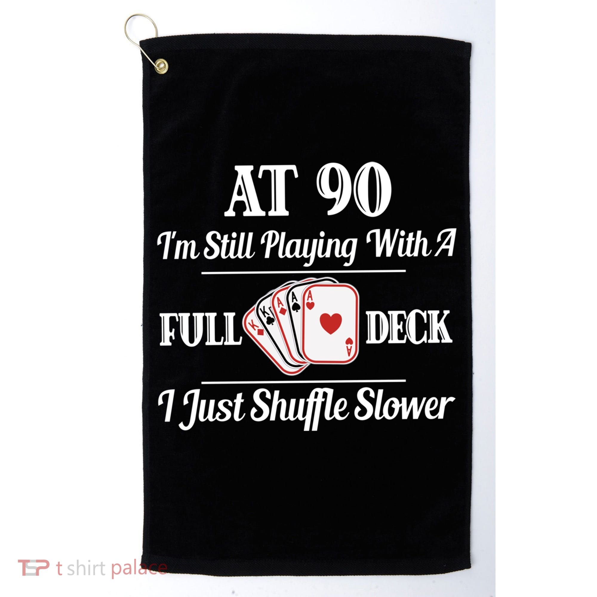 Funny 90th Birthday Gift Cool Gift 90 Year Old Cards Great Gift Golf Towel