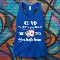 Funny 90th Birthday Gift Cool Gift 90 Year Old Cards Great Gift Women's Tank Top thumb 3