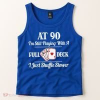 Funny 90th Birthday Gift Cool Gift 90 Year Old Cards Great Gift Tank Top thumb 2