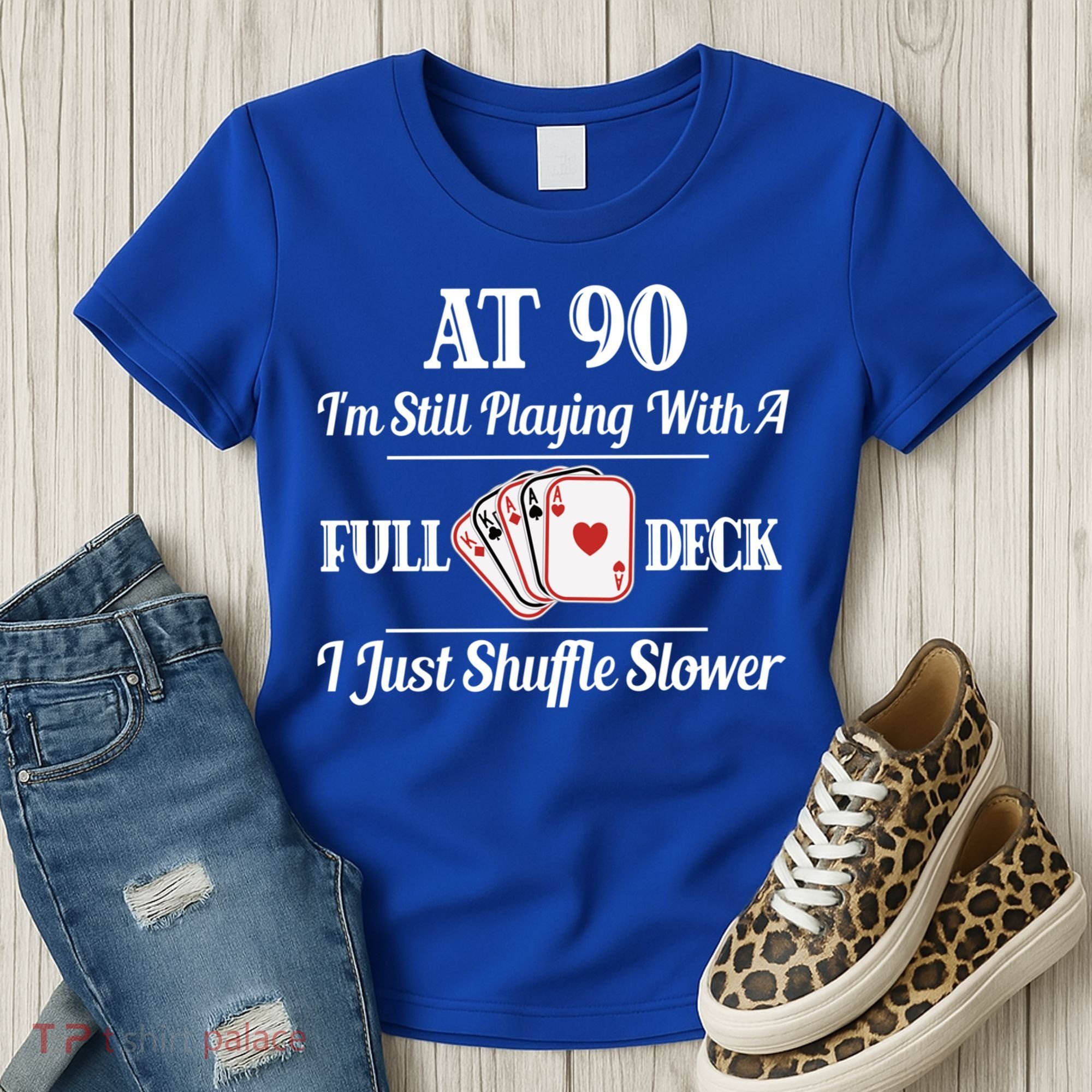 Funny 90th Birthday Gift Cool Gift 90 Year Old Cards Great Gift Women's T-Shirt