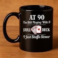 Funny 90th Birthday Gift - 90 Year Old Cards Happy Birthday Shirt 11oz C Handle Ceramic Mug thumb 4