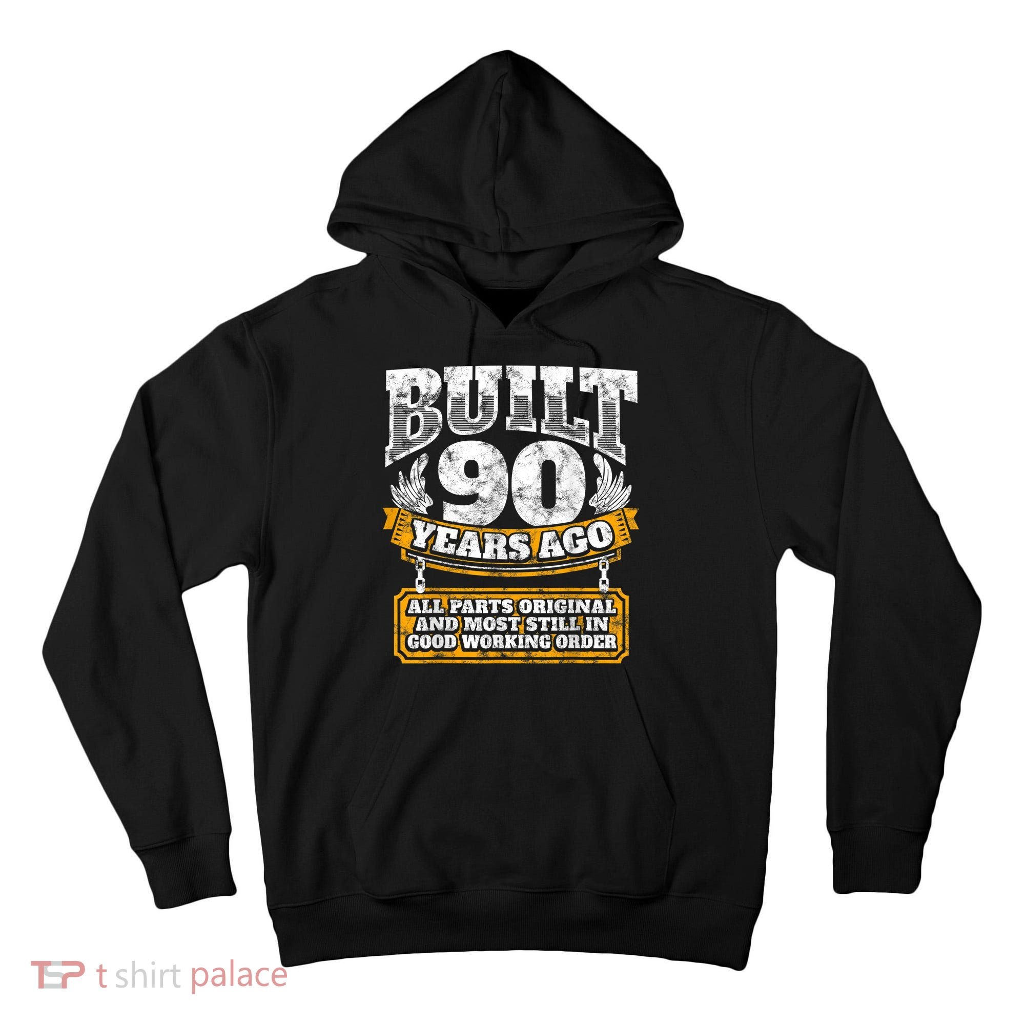 Funny 90th Birthday Shirt B-Day Gift Saying Age 90 Year Joke Tall Hoodie