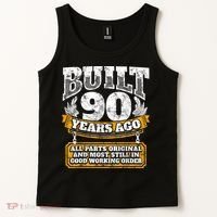 Funny 90th Birthday Shirt B-Day Gift Saying Age 90 Year Joke Tank Top thumb 2